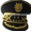 different rank of gold embroidery visor and cap band military officer peak cap