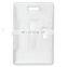 Thumb slot Milky White Rigid Multi-Badge Holder