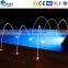 China leading fountain supplier LED color light SS jumping jet laminar water fountain