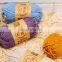 wholesale acrylic and nylon blended chunky soft hand knitting yarn ball