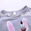 2019 Easter Day Baby Baby Girls  Bunny Easter Outfit Rabbit  ruffle t shirt short sleeve & printed bunny skirt tuu dress set