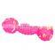 Dog Pet Product Scratching Dumbbell Shape Vocal Toy