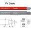 2.5mm Solar PV Wire Photovoltaic Cable Outdoor / Indoor Climate Resistance