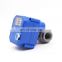 Mini plastic dn15 dn20 two way motorized ball valve with electric actuator manual operation 12v 24v 220v