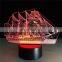 Sail Boat 3D Optical Illusion Novelty Table Lamp Night Light Kids Lamps Home Decor