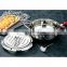 non stick skillet induction frying pan cooking pot stainless steel fry pan with stainless steel lid kitchen