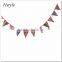 Decorative Fabric Bunting Flags String Flags PL507