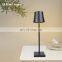 Fashion modern luxury rechargeable bed side cordless table lamp