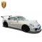 For Porsche 911 Carrera 991 Upgrade To GT3 Style Car Bumper Rear Spoiler Body Kit Fiberglass Material