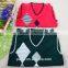 Hotsale 100% Washing Cotton Knitted Girl Sleeveless Sweater Vests for Winter
