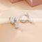 S925 Needle Bling Crystal Butterfly Stud Earrings Women Party Butterfly Earrings For Gifts