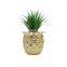 gold pineapple shaped table tabletop electroplate ceramic flower vases for home decor