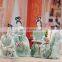 Chinese Hand Maded Ceramic Antique Colorful Beauty Porcelain Figure Sculpture