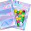 Resistant Smell Proof Mylar Bags Resealable Holographic Zipper Plastic Packaging Bags