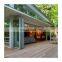 Commercial aluminum laminated glass accordion folding windows doors for patio