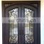 Main gate design double security wrought iron doors