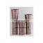 low cheap metal shiny flower vases