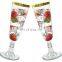 Clear Plastic Cups with Rose Gold Rimmed Disposable Wedding Party Plastic Champagne Flutes