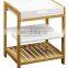 Best quality 3-tier Storage Rack Utility Home Kitchen Hotel Wood Storage Trolley Cart Bamboo Storage rack