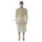 level 2 gowns disposable yellow PPE impermeable isolation gown