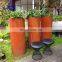 big outdoor square corten steel flower pots