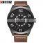 Curren 8258 Men Leather Quartz-Watches Sport Military Wrist Watches with Calendar Waterproof Relogio