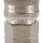 Hot sale High flow Non-valve 3/8 inch brass ST Hydraulic quick coupler for high pressure washer machine
