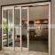 Building Material Aluminium PVC Metal Timber Profile Automatic French Interior Tempered Glass Sliding Door