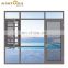 new design black alumuinium section window and door Heat Insulation top hung awning customized window
