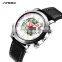 SINOBI Multi Function Man Watches Digital Quartz Watch S9795G Alarm Clock Watch LED Display Wristwatch