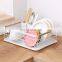 Wholesale Iron Tableware Storage Rack Multi-function Kitchen Rack Large Capacity Drain Dish Rack