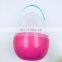 Egg Shape Flat Bottom Big Plastic Easter Egg Box with Handle