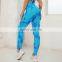 Wholesale workout yoga gym athletic leggings high waist custom logo yoga leggings for women tie dye gym leggings