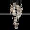 Modern decorative led pendant light acrylic chandelier for villa stairs restaurant