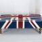 S-1501 2015 new design fabric union jack ottoman                        
                                                Quality Choice