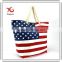 Beach bag with USA Flage print