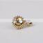 2016 fresh water pearl pendant designs 10k gold with real diamond nacklace
