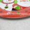 most attraction Christmas themed 14" dinner melamine plastic plates