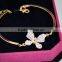 Lovely High Quality 18k Gold Plated Crystal Butterfly Female Bracelets & Bangles Fashion Jewelry