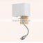 glass modern hanging wood wall light