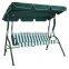 3 Seater Garden Steel Frame Patio Swing Chair With Canopy