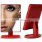 Touch sensor battery operated table mirror with LED Light