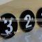 Acrylic Plastic plates with numbers and stickers for restaurant and stores