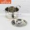 Allnice-10pcs set mirror polishing straight stainless steel soup pot with stainless steel tube handle