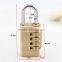 Produce 4 dial digits brass combination lock