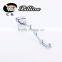 Shop or supermarket metal chrome square tube metal ball hooks for hanging clothes