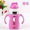 Two walls safty water plastic clear water bottle for kids