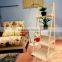 4 tier outdoor garden plastic flower basket stand