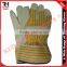 Lined Cotton Backed Work Gloves, Green Work Gloves, Strong Gloves