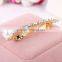 Korean Pretty Lady Hairpin Pearl Crystal Rhinestone Barrette Headwear Accessories Jewelry for Women & Girls